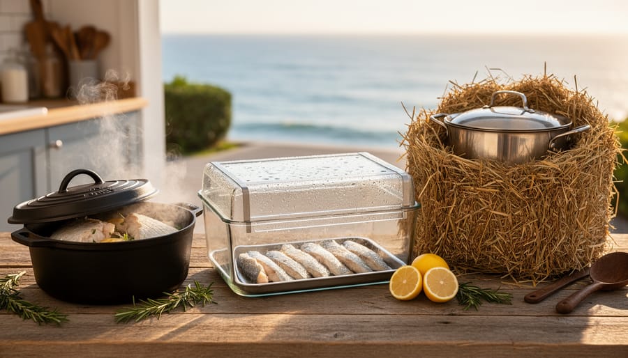 How to Cook Seafood in Unconventional Ovens: Dutch Ovens, Solar Boxes, and Hay-Box Methods